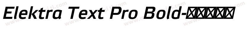 Elektra Text Pro Bold字体转换